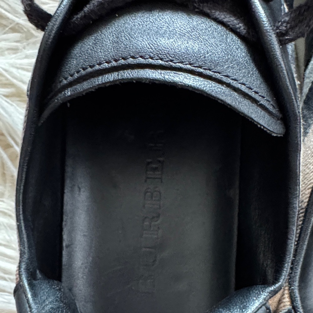 Burberry Black and Cream Men's Sneakers - Picture 4 of 7